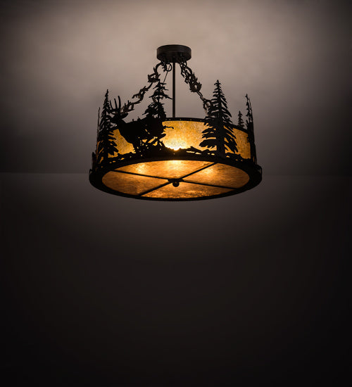 Meyda Tiffany Wildlife At Dusk 200864 Ceiling Light - Antique Copper
