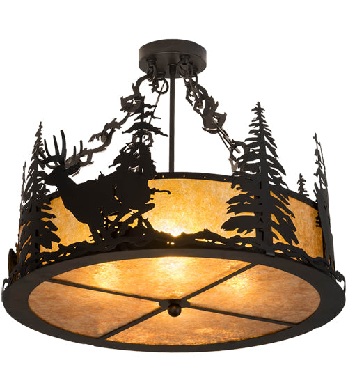 Meyda Tiffany Wildlife At Dusk 200864 Ceiling Light - Antique Copper