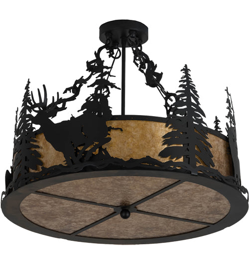 Meyda Tiffany Wildlife At Dusk 200864 Ceiling Light - Antique Copper