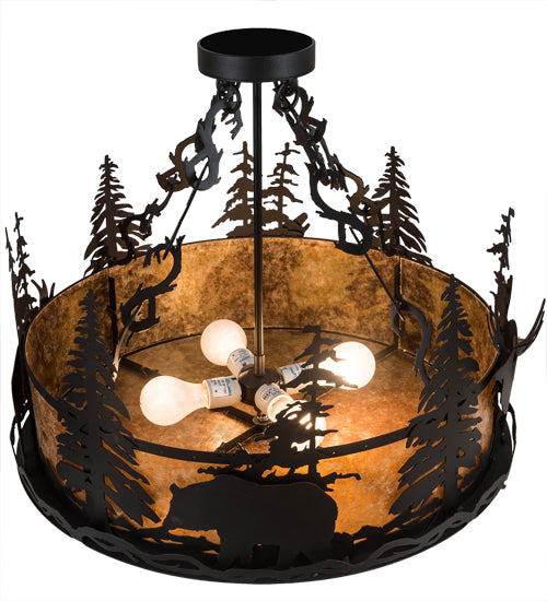 Meyda Tiffany Wildlife At Dusk 200864 Ceiling Light - Antique Copper