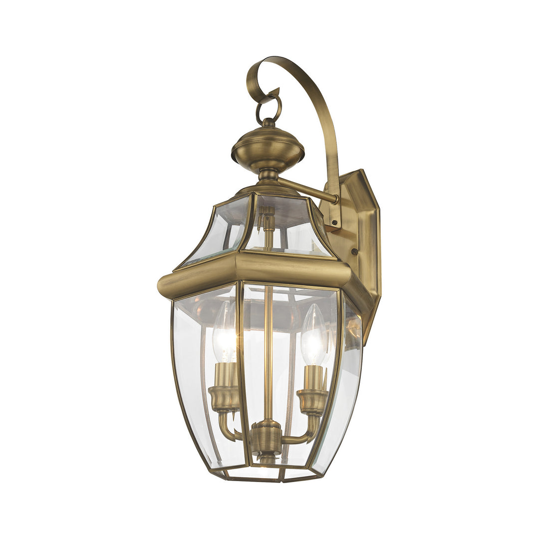 Livex Lighting 2251-01  Monterey Outdoor Antique Brass