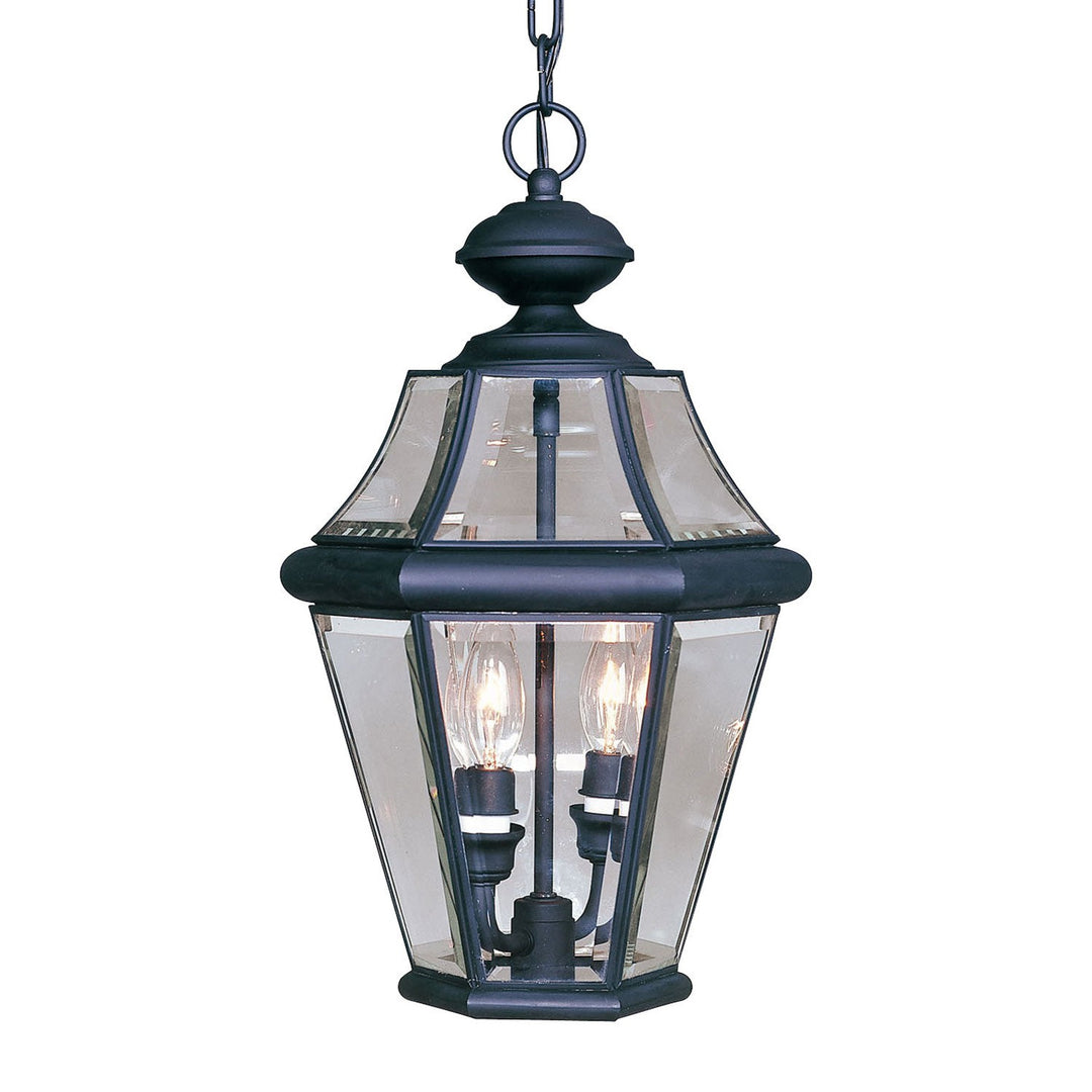 Livex Lighting 2265-04 Georgetown Two Light Outdoor Pendant Outdoor Black