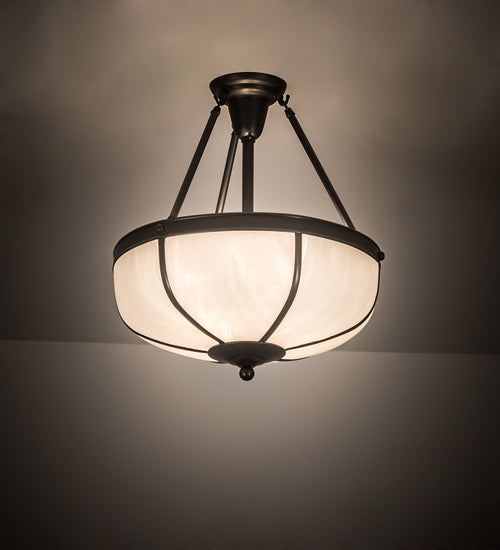 Meyda Tiffany Arts & Crafts 200913 Ceiling Light - Craftsman Brown