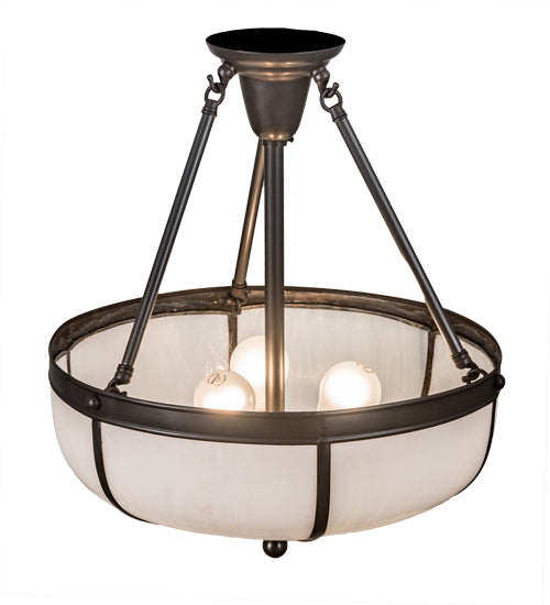 Meyda Tiffany Arts & Crafts 200913 Ceiling Light - Craftsman Brown