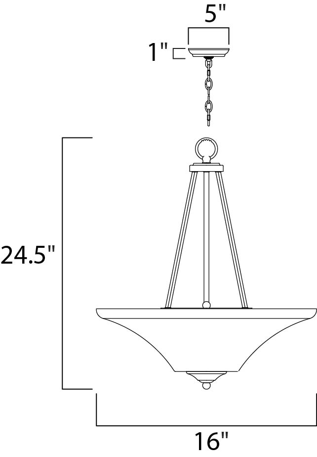 Maxim Aurora 20093FTSN Pendant Light - Satin Nickel