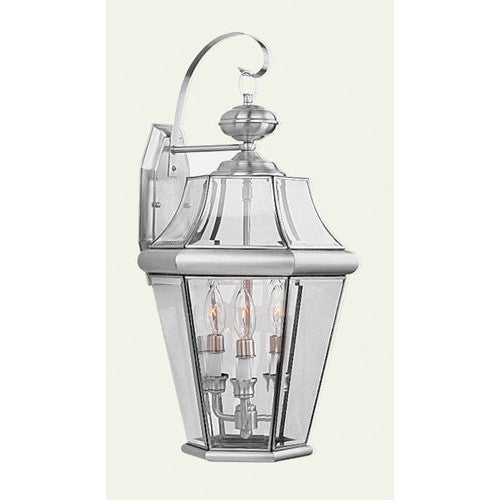 Livex Lighting 2361-91  Georgetown Outdoor Brushed Nickel