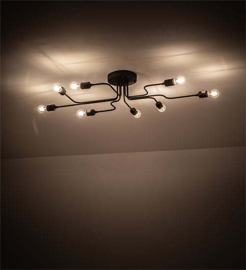 Meyda Tiffany Pipedream 201059 Ceiling Light - Wrought Iron