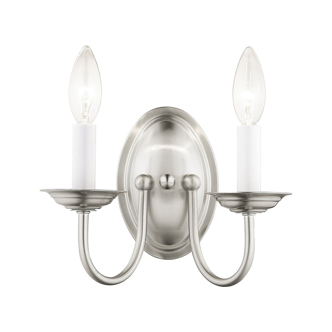 Livex Home Basics 4152-91 Wall Sconce Light - Brushed Nickel