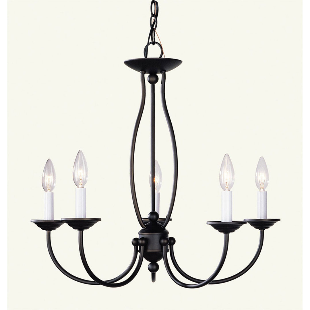 Livex Home Basics 4155-07 Chandelier Light - Bronze