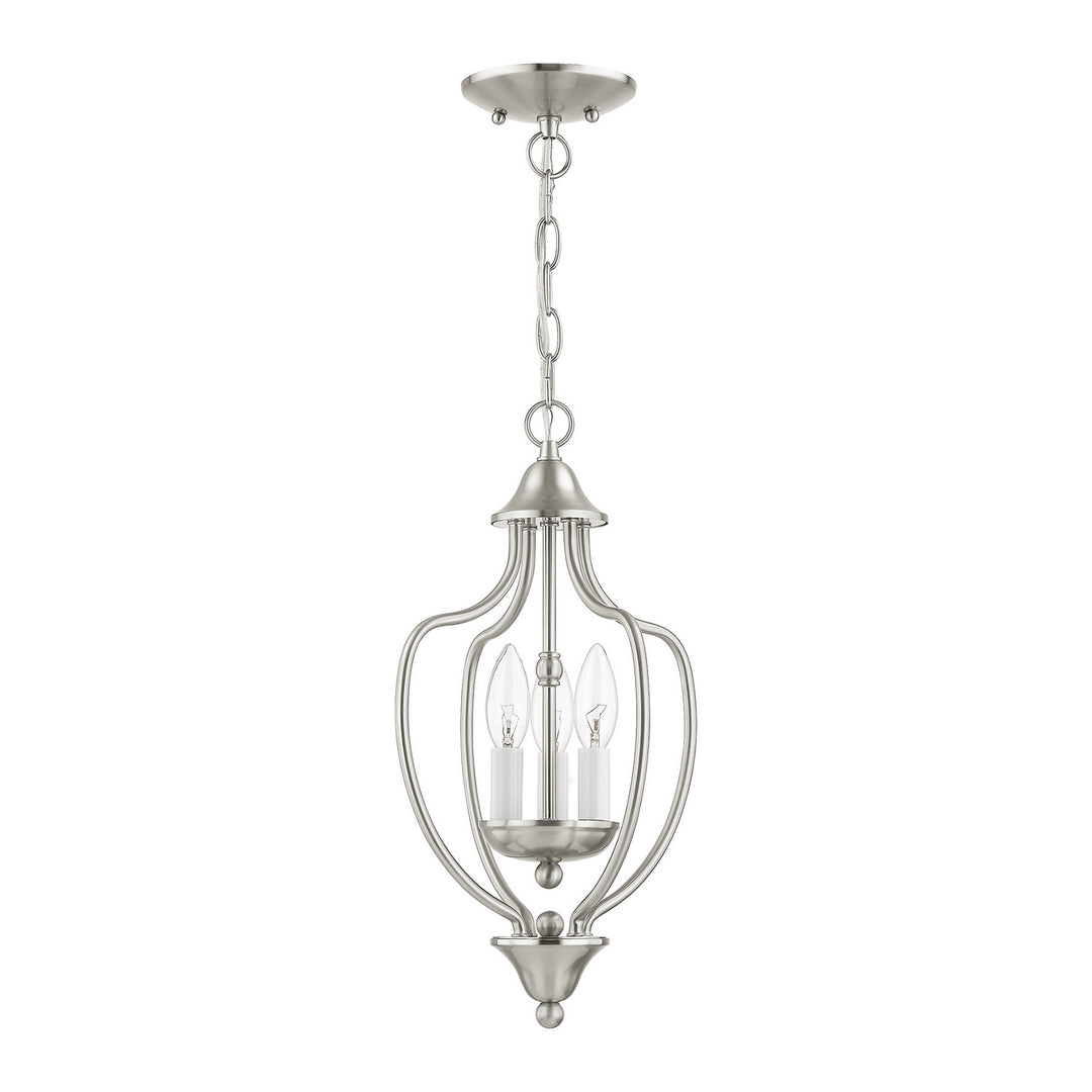 Livex Home Basics 4170-91 Pendant Light - Brushed Nickel