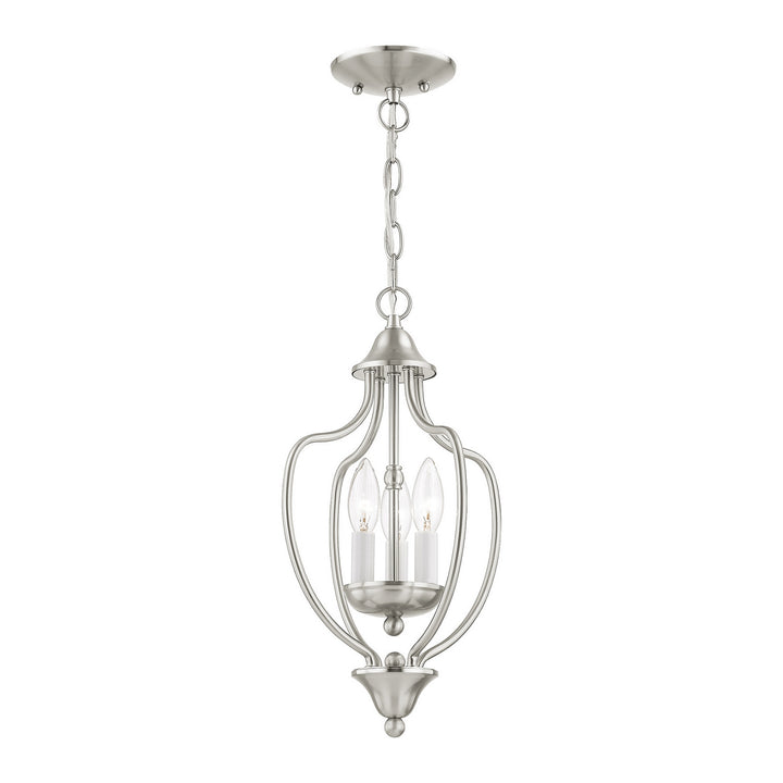 Livex Home Basics 4170-91 Pendant Light - Brushed Nickel