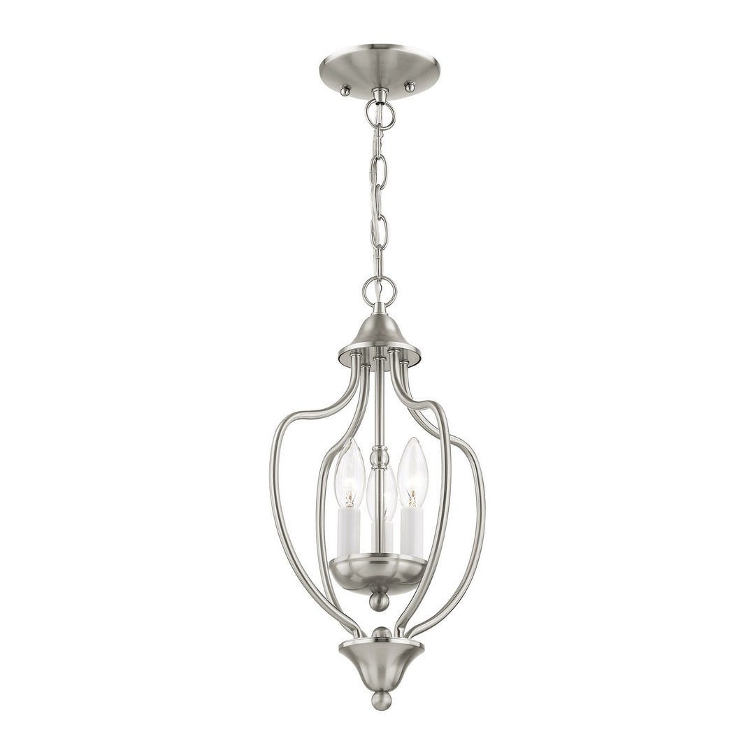 Livex Home Basics 4170-91 Pendant Light - Brushed Nickel