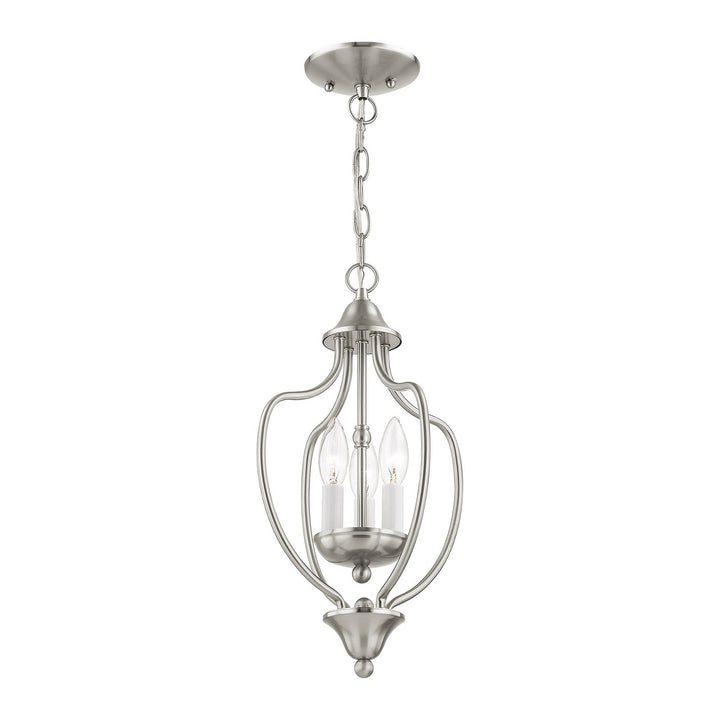 Livex Home Basics 4170-91 Pendant Light - Brushed Nickel