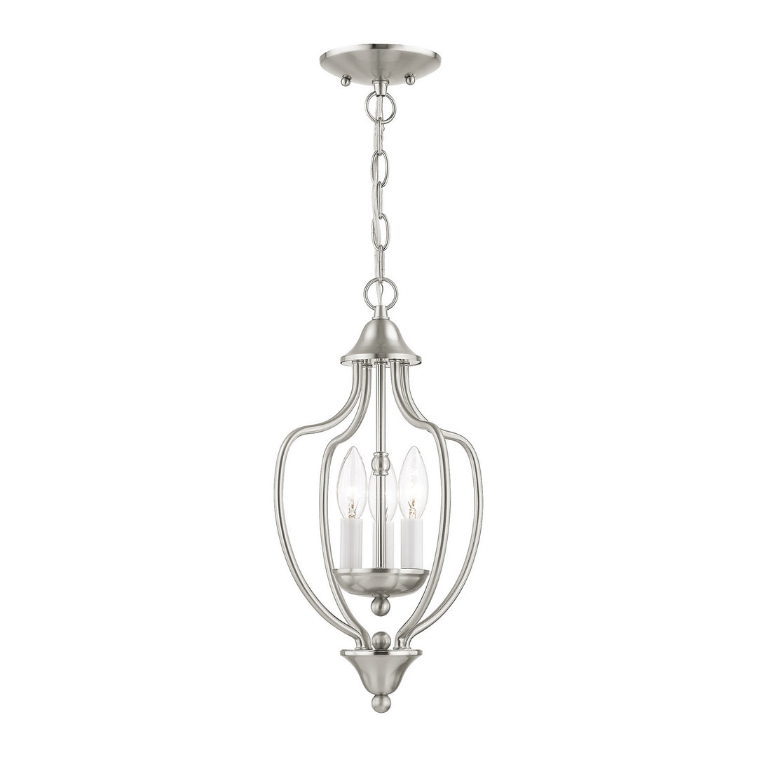 Livex Home Basics 4170-91 Pendant Light - Brushed Nickel