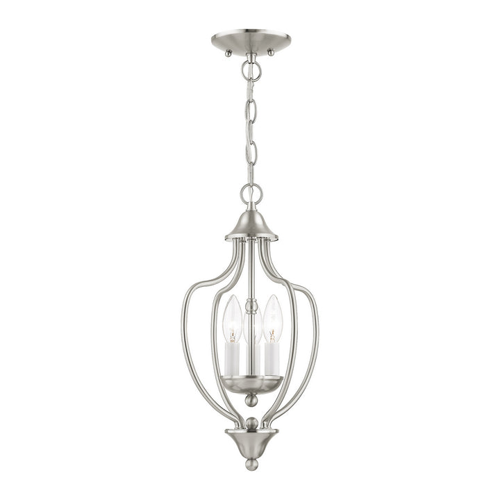 Livex Home Basics 4170-91 Pendant Light - Brushed Nickel