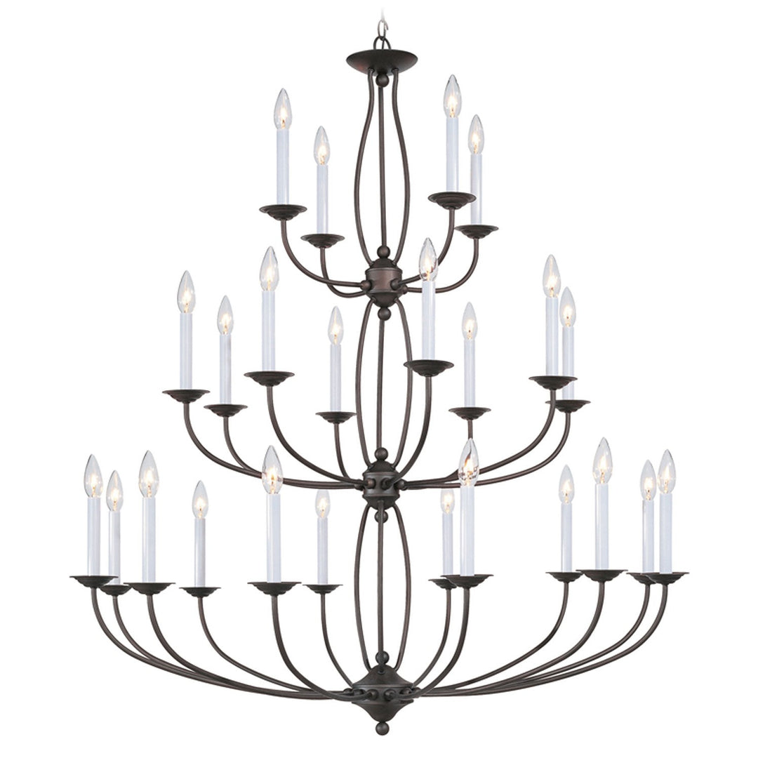 Livex Home Basics 4180-07 Chandelier Light - Bronze