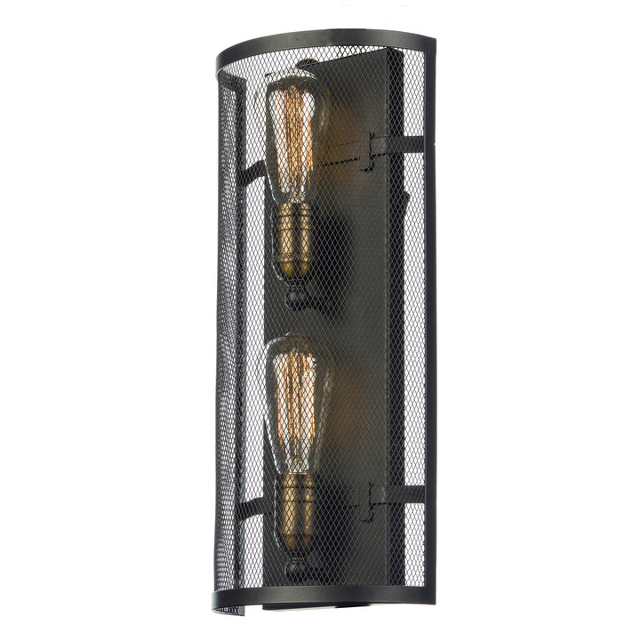 Maxim Palladium 20119BKNAB/BUI Wall Sconce Light - Black / Natural Aged Brass