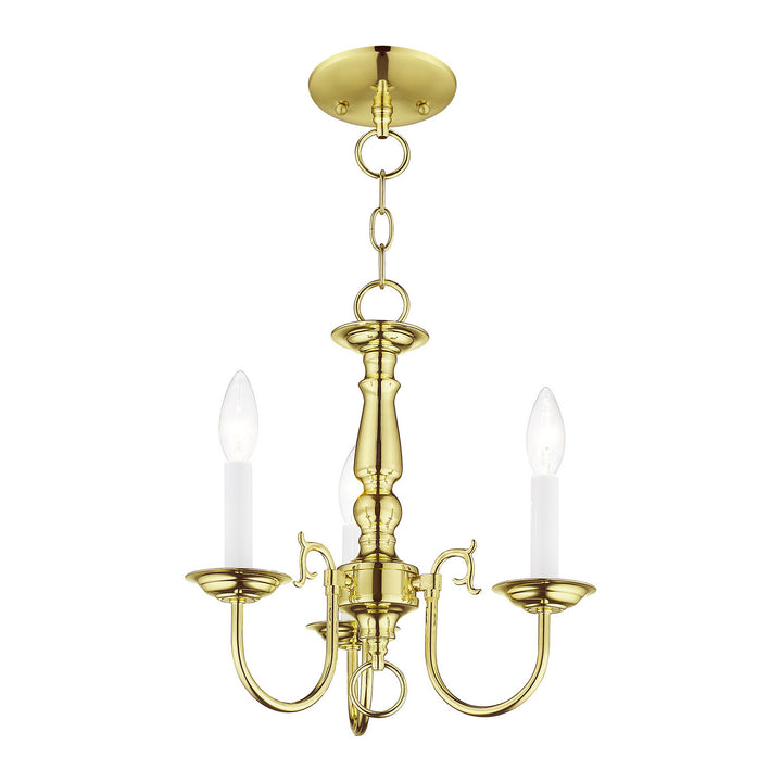 Livex Williamsburgh 5013-02 Chandelier Light - Polished Brass
