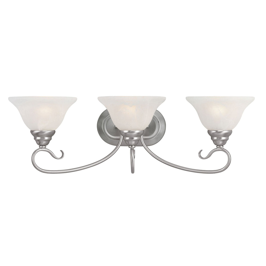 Livex Coronado 6103-91 Bath Vanity Light 27 in. wide - Brushed Nickel