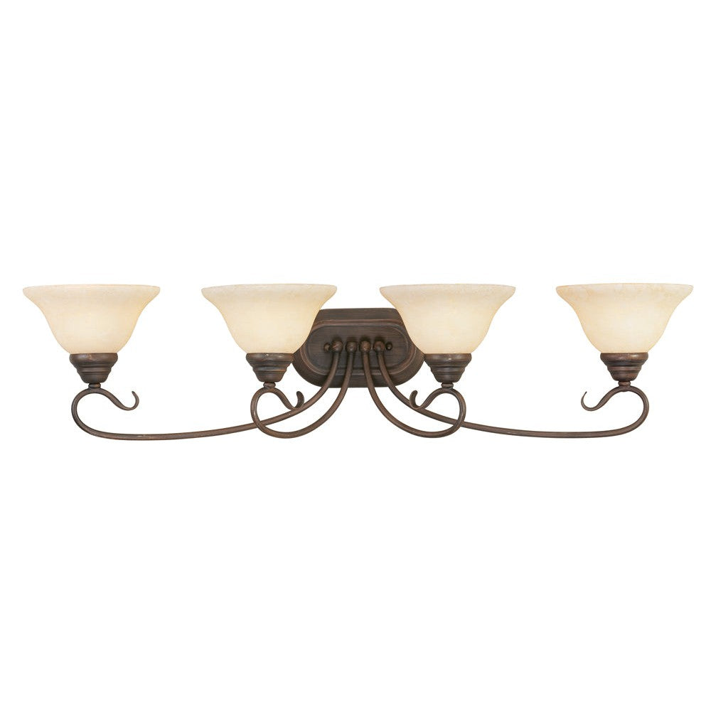Livex Coronado 6104-58 Bath Vanity Light 37 in. wide - Imperial Bronze