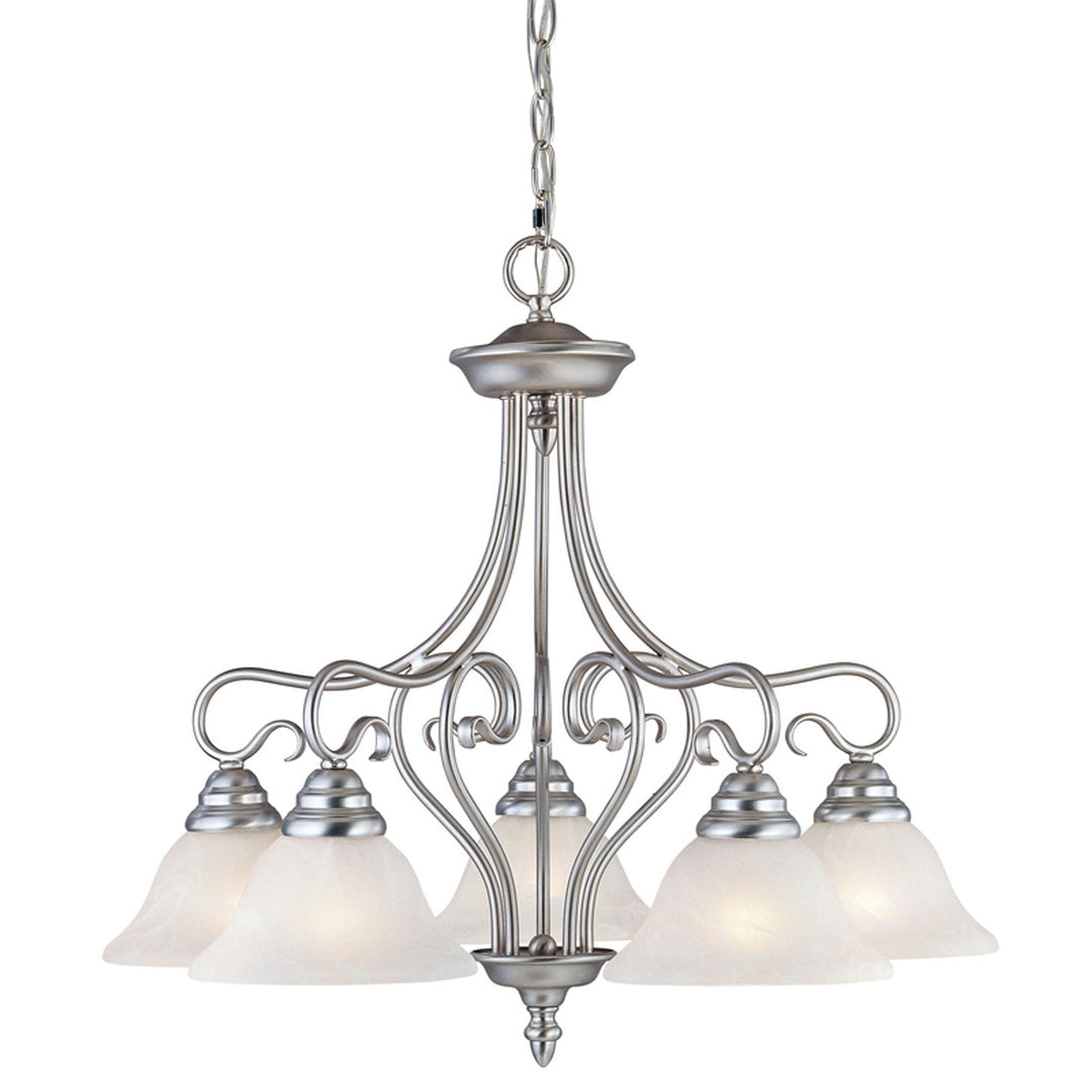 Livex Coronado 6135-91 Chandelier Light - Brushed Nickel