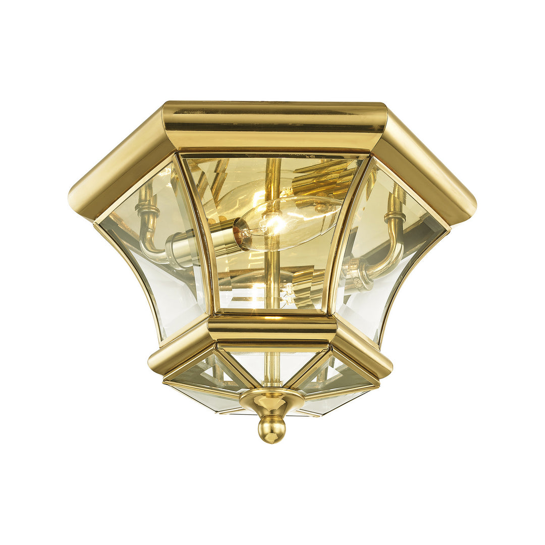 Livex Lighting 7052-02  Monterey Outdoor Polished Brass
