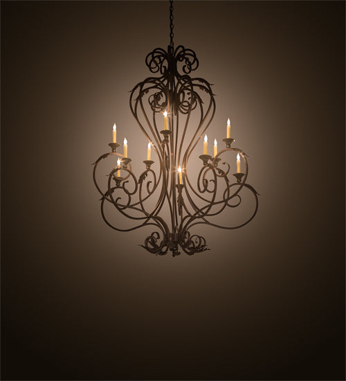 Meyda Tiffany Josephine 201575 Chandelier Light - Mahogany Bronze