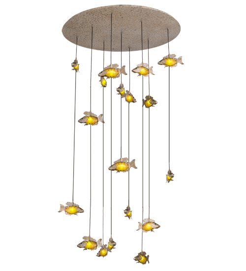 Meyda Tiffany Tiervis 201653 Pendant Light - Antique Copper, Verdigris