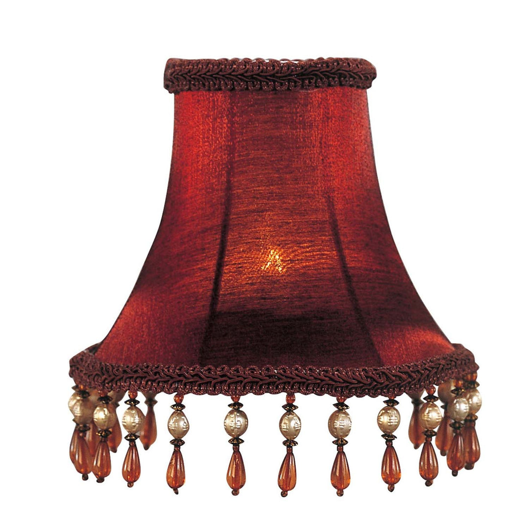 Livex Lighting S158  Fabric Candelabra Shades Lamp Shade Red