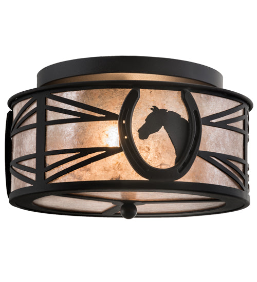 Meyda Tiffany Horseshoe 201723 Ceiling Light - Antique Brass