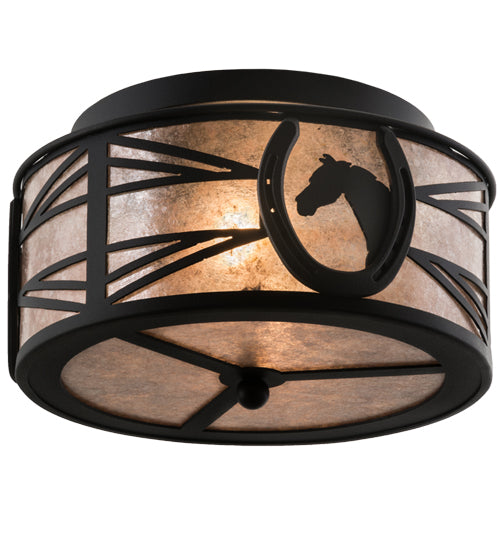 Meyda Tiffany Horseshoe 201723 Ceiling Light - Antique Brass