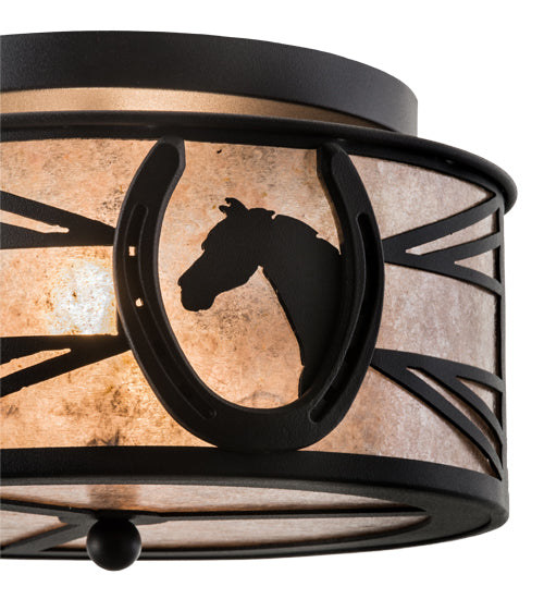 Meyda Tiffany Horseshoe 201723 Ceiling Light - Antique Brass