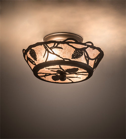 Meyda Tiffany Whispering Pines 201814 Ceiling Light - Oil Rubbed Bronze