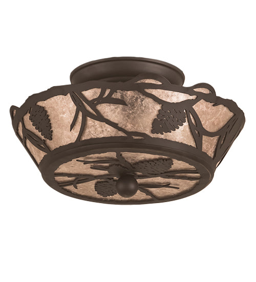 Meyda Tiffany Whispering Pines 201814 Ceiling Light - Oil Rubbed Bronze