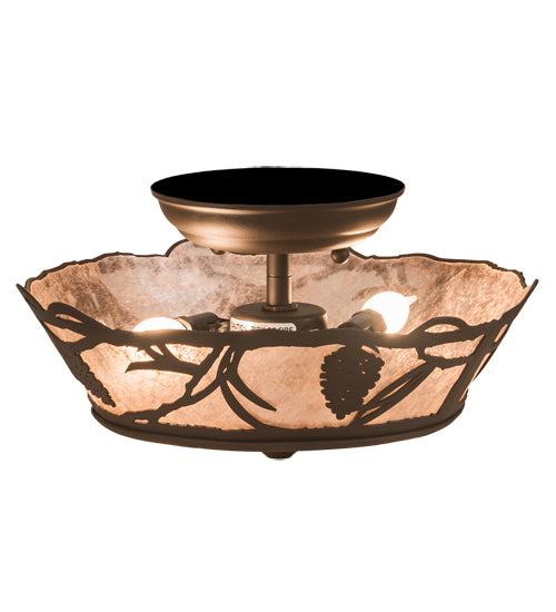 Meyda Tiffany Whispering Pines 201814 Ceiling Light - Oil Rubbed Bronze