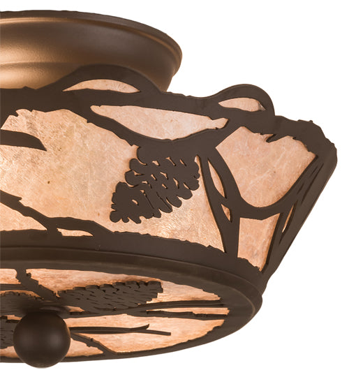 Meyda Tiffany Whispering Pines 201814 Ceiling Light - Oil Rubbed Bronze