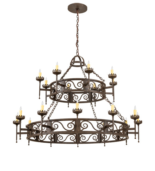 Meyda Tiffany Majella 201849 Chandelier Light - Rust
