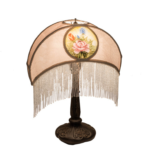 Meyda Tiffany Lighting 201865 Reverse Painted One Light Table Lamp Lamp Bronze / Dark
