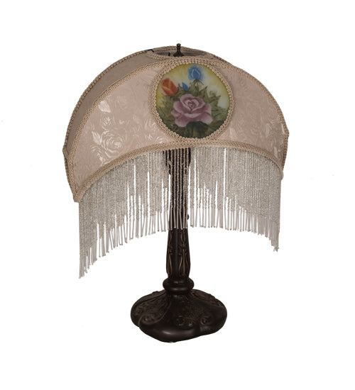 Meyda Tiffany Lighting 201865 Reverse Painted One Light Table Lamp Lamp Bronze / Dark
