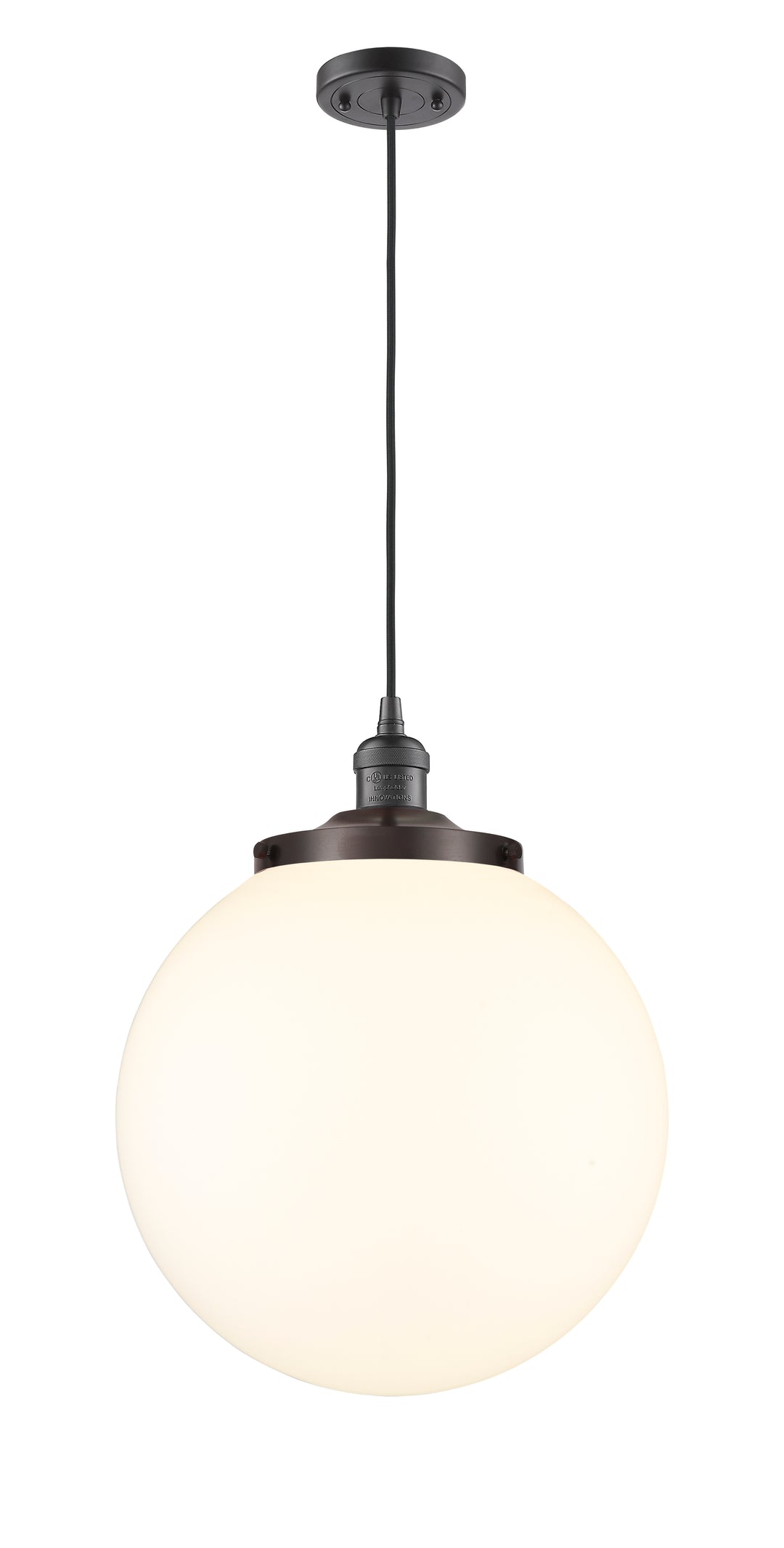 Innovations Franklin Restoration 201C-OB-G201-14 Pendant Light - Oil Rubbed Bronze