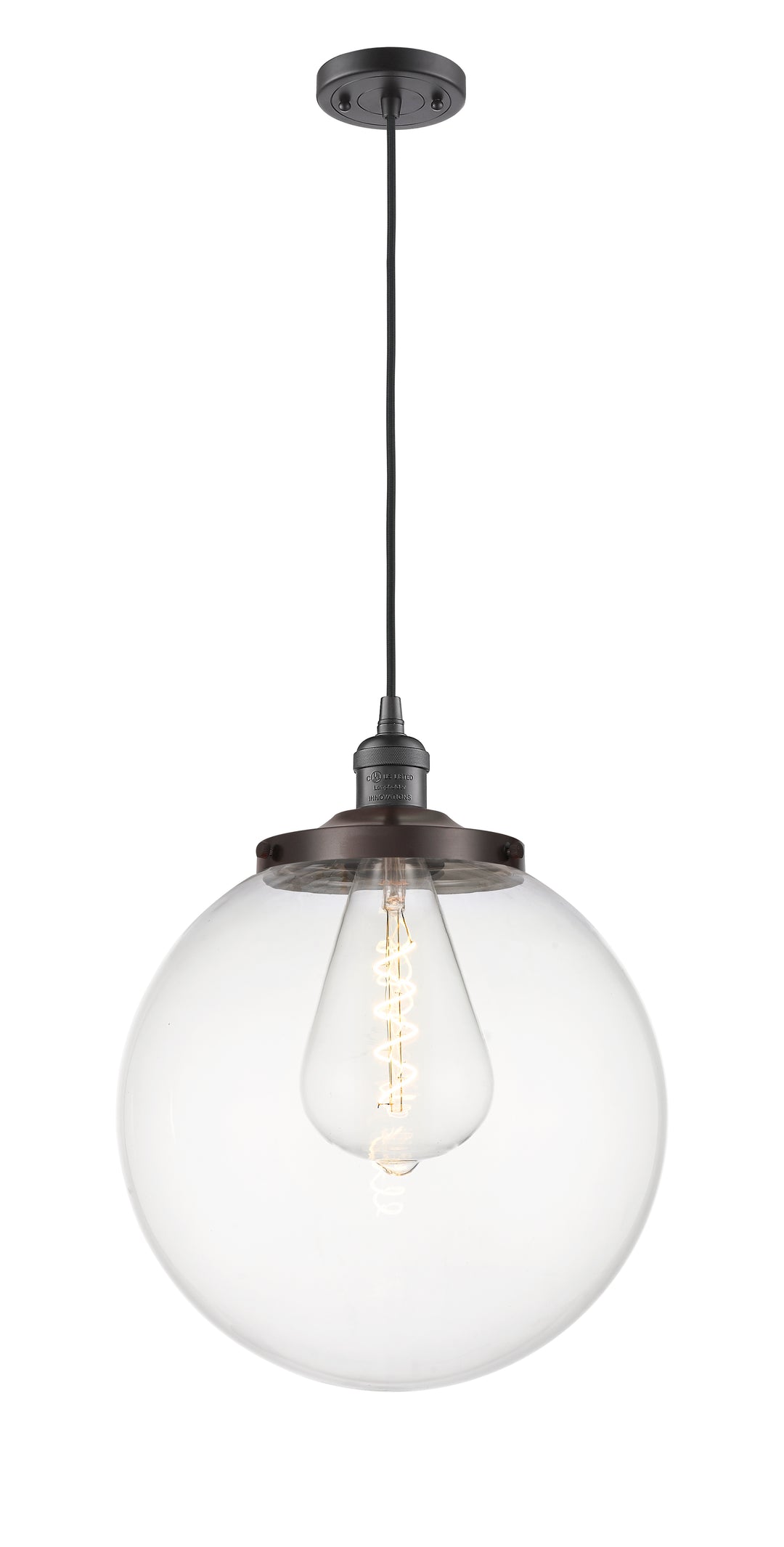 Innovations Franklin Restoration 201C-OB-G202-14 Pendant Light - Oil Rubbed Bronze