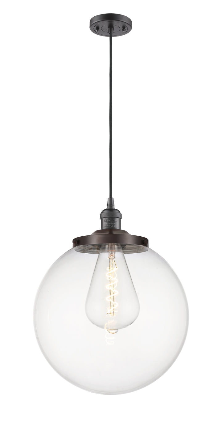 Innovations Franklin Restoration 201C-OB-G202-14 Pendant Light - Oil Rubbed Bronze