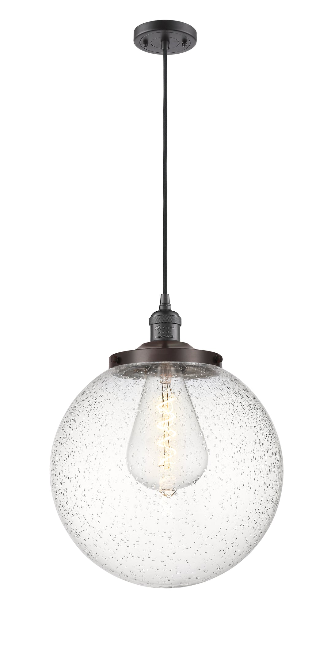 Innovations Franklin Restoration 201C-OB-G204-14 Pendant Light - Oil Rubbed Bronze