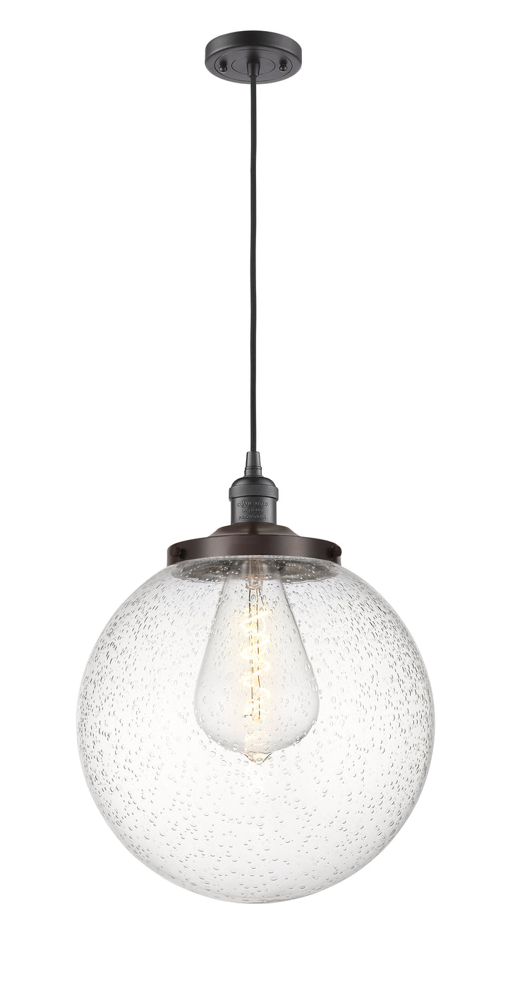 Innovations Franklin Restoration 201C-OB-G204-14 Pendant Light - Oil Rubbed Bronze