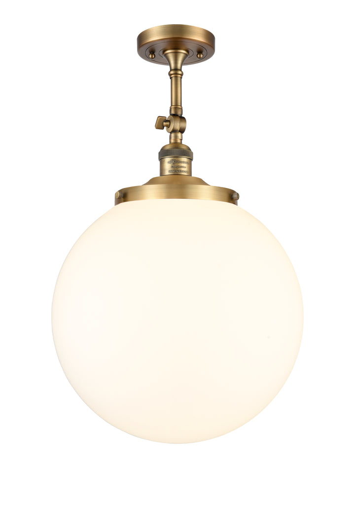 Innovations Franklin Restoration 201F-BB-G201-14 Ceiling Light - Brushed Brass