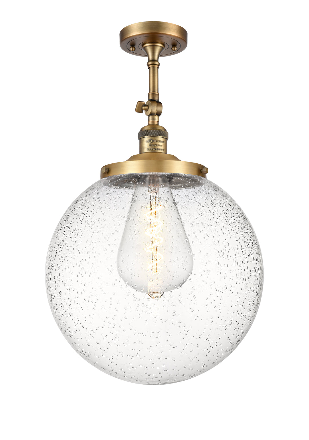 Innovations Franklin Restoration 201F-BB-G204-14 Ceiling Light - Brushed Brass