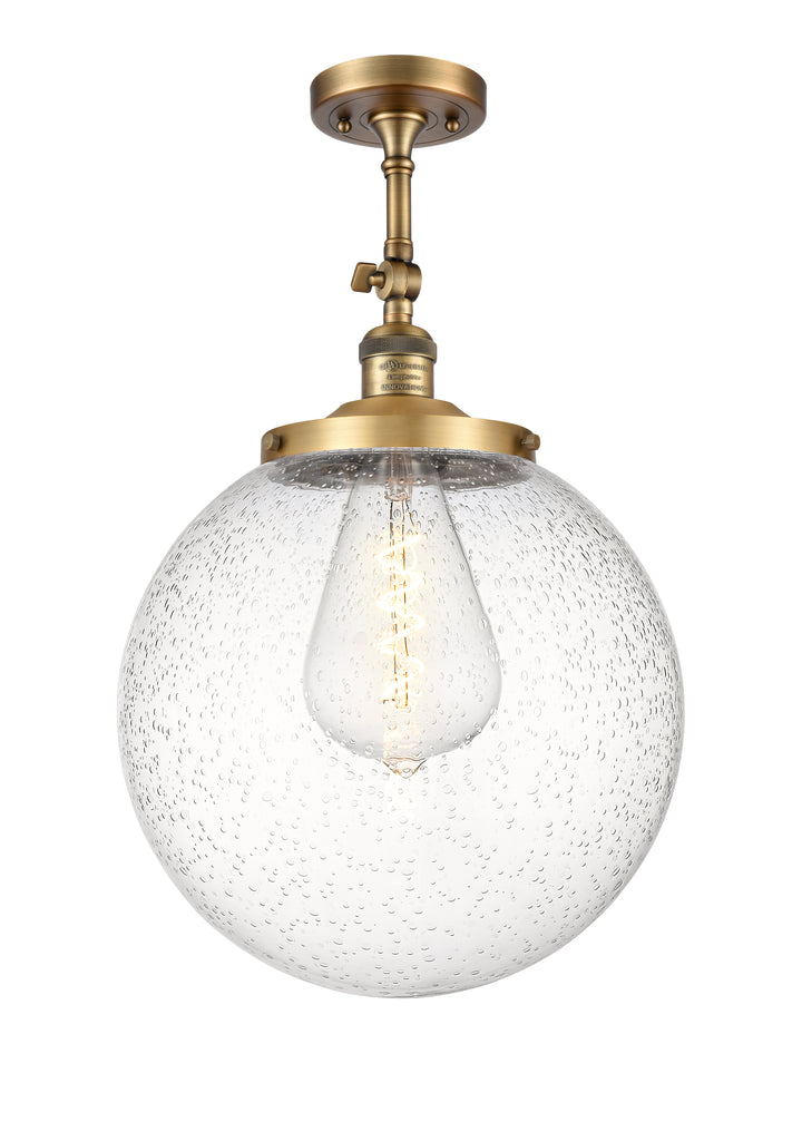 Innovations Franklin Restoration 201F-BB-G204-14 Ceiling Light - Brushed Brass