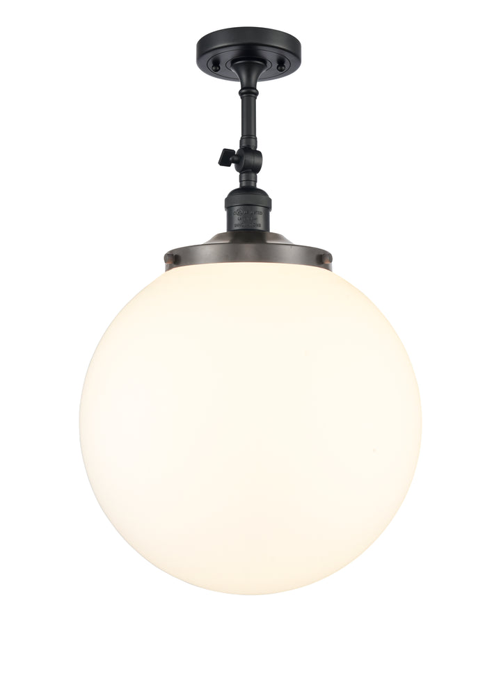 Innovations Franklin Restoration 201F-BK-G201-14 Ceiling Light - Matte Black