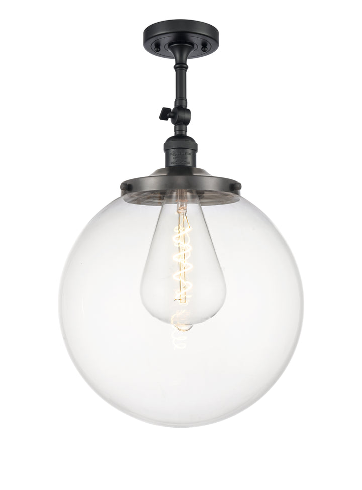 Innovations Franklin Restoration 201F-BK-G202-14 Ceiling Light - Matte Black