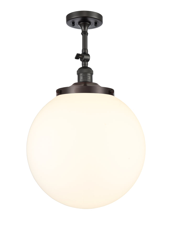 Innovations Franklin Restoration 201F-OB-G201-14 Ceiling Light - Oil Rubbed Bronze